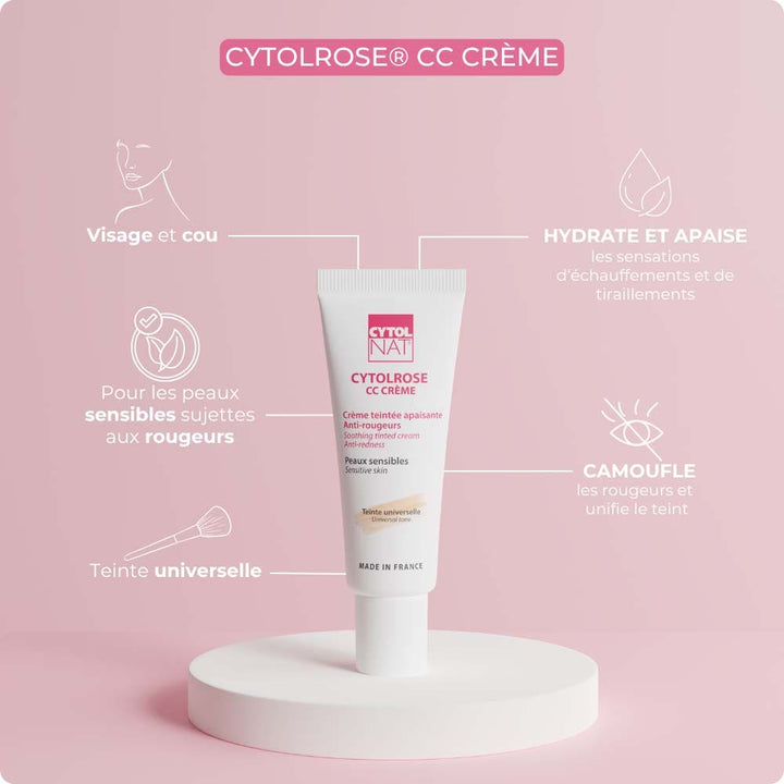 Cytolnat CC cream Masks Universal Tint Cytolrose Sensitive Skin 40ml (1.35fl oz)