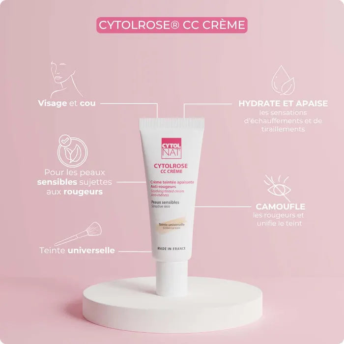 Cytolnat CC cream Masks Universal Tint Cytolrose Sensitive Skin 40ml (1.35fl oz)