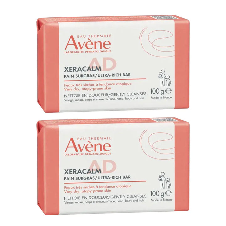 Avène Xeracalm A.D Pain nettoyant surgras 100g x2