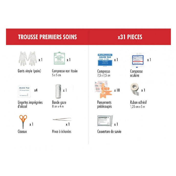 Pharmavoyage First aid kit 31 components