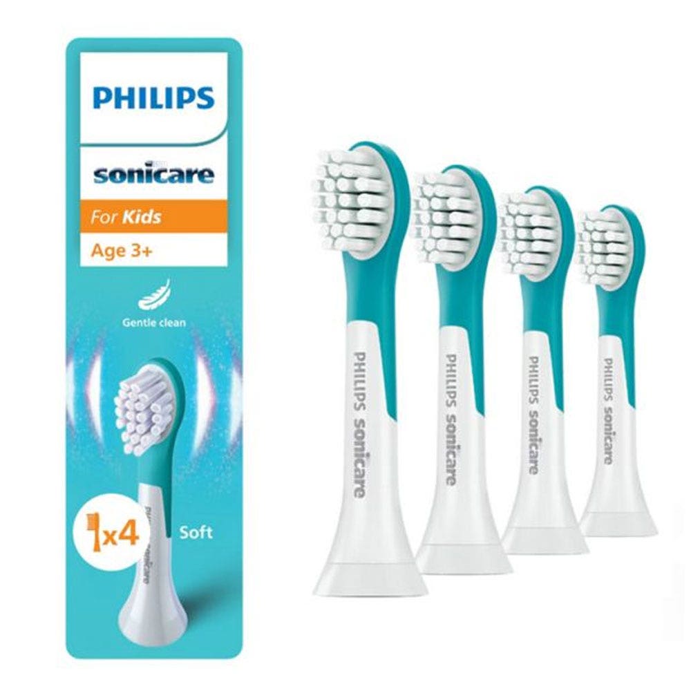 Philips Sonicare For Kids Replacement Brush Heads 3 Years Old + HX6034/90 x4