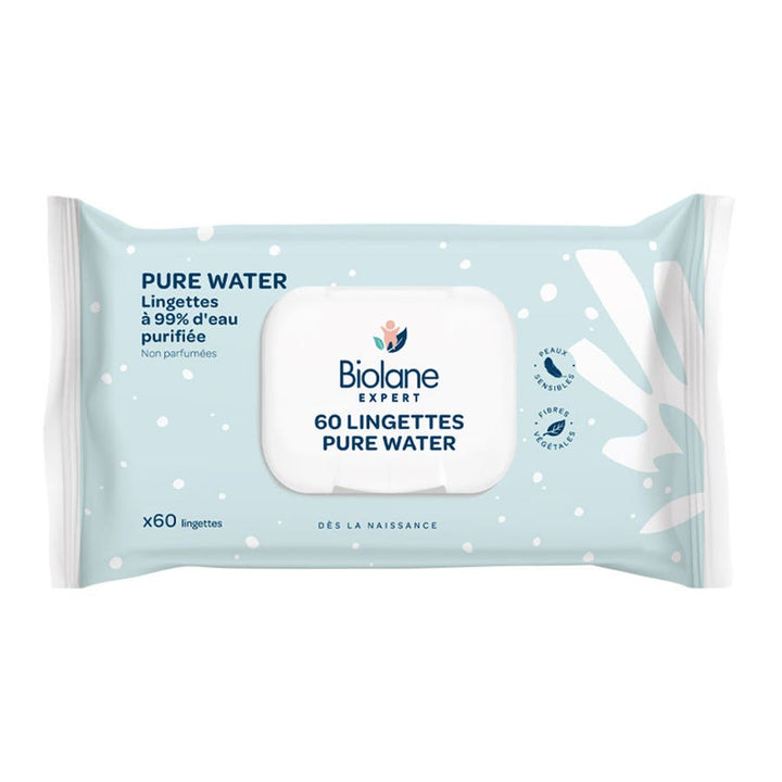 Biolane Expert Lenços umedecidos com água pura 60