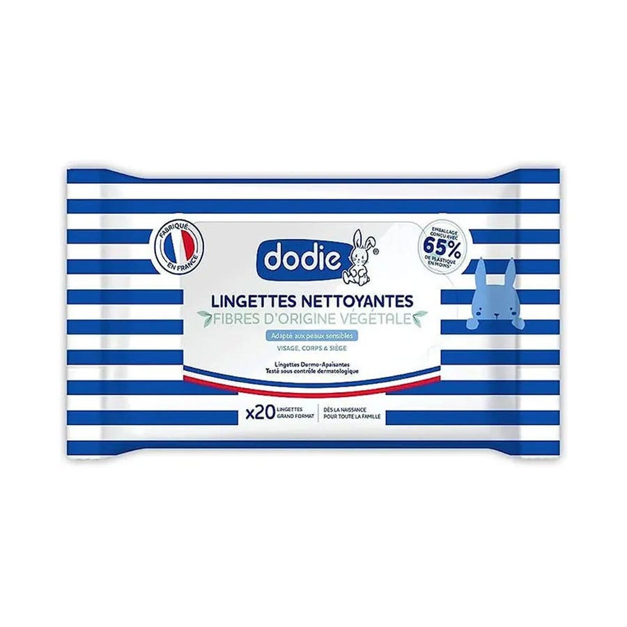 Dodie Water-based cleaning wipes x20