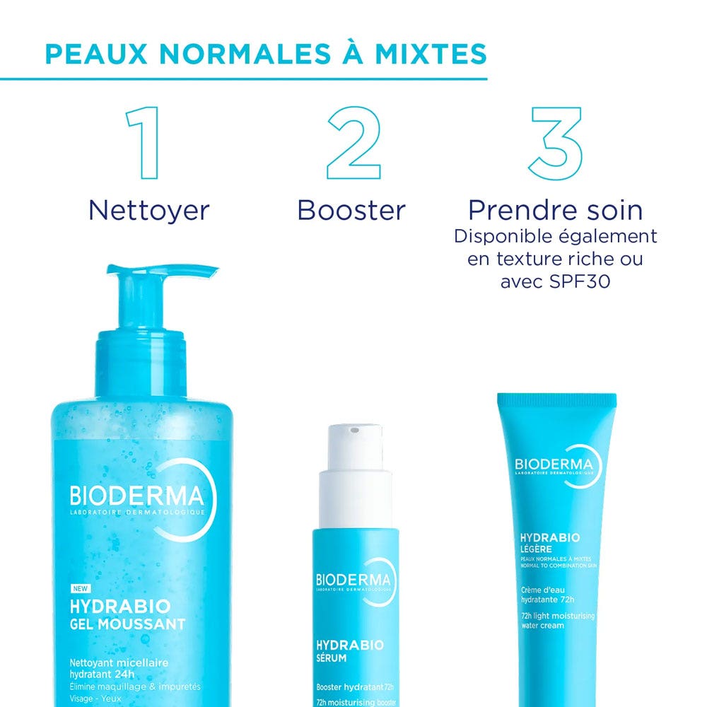 Bioderma Hydrabio Soin Hydratant Texture Légère Peaux Sensibles Normales à Mixtes 40ml (1.35fl oz)
