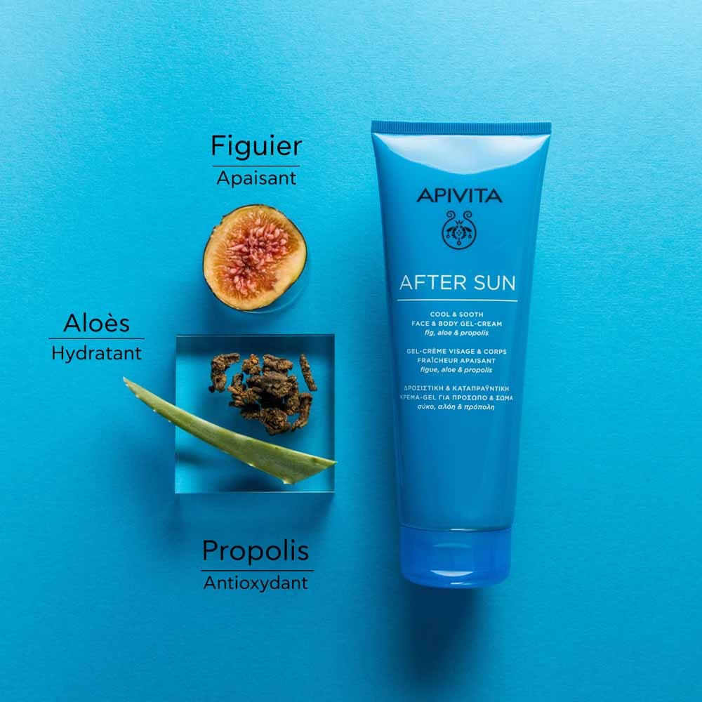 Apivita After Sun Gel-Crème Visage & Corps Fraîcheur Apaisant Visage & Corps 200ml (6.76fl oz)