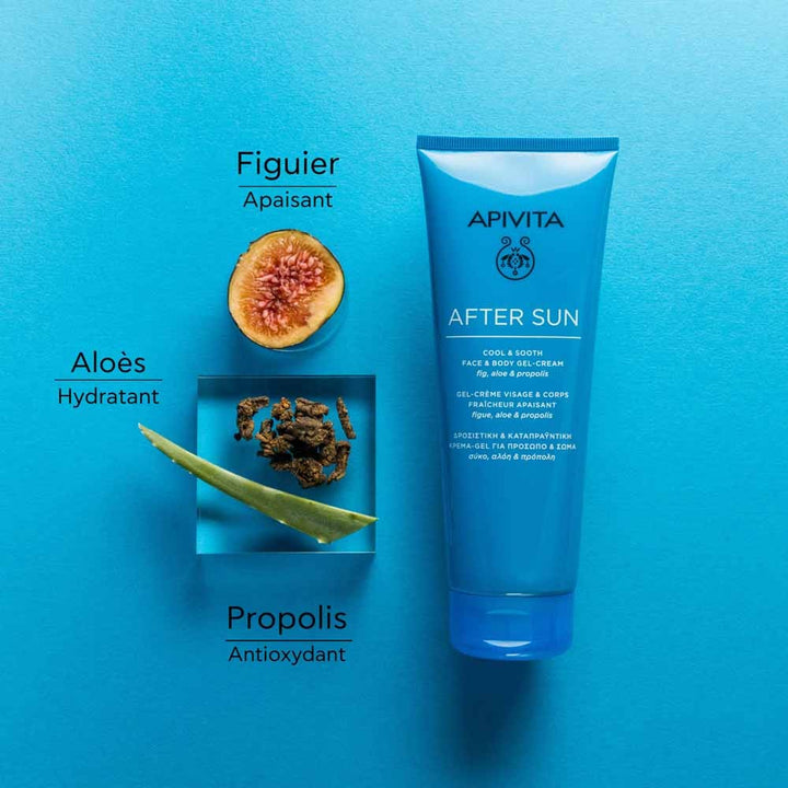 Apivita After Sun Gel-Crème Visage & Corps Fraîcheur Apaisant Visage & Corps 200ml (6.76fl oz)