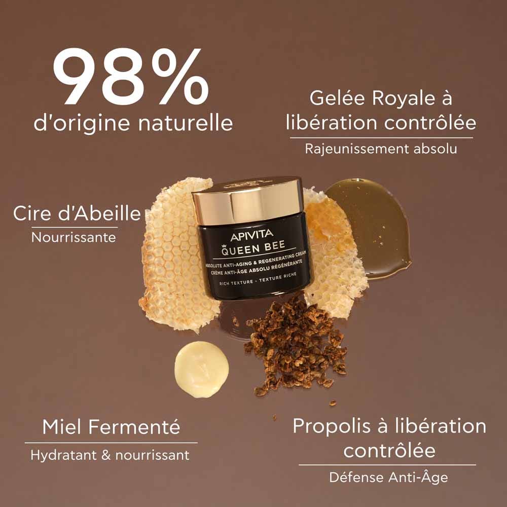 Apivita Queen Bee Absolute Regenerating Anti-Age Cream Rich Texture 50ml (1.69fl oz)