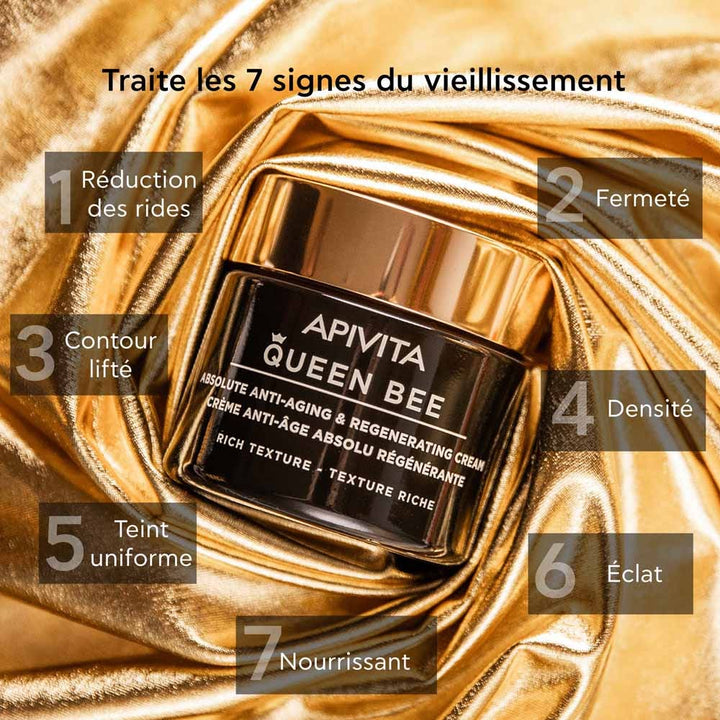 Apivita Queen Bee Absolute Regenerating Anti-Age Cream Rich Texture 50ml (1.69fl oz)