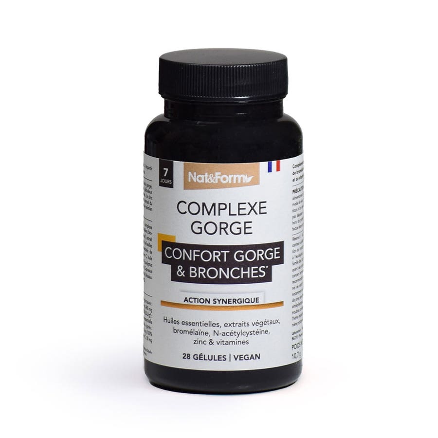 Nat&Form Throat & Bronchi Complex 28g (0.99oz) capsules