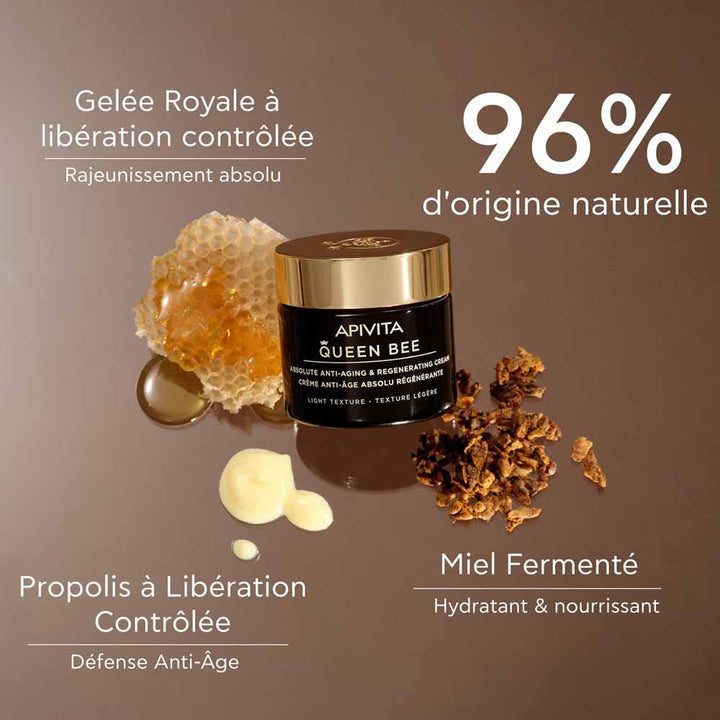 APIVITA Queen Bee Absolute régénérant Texture légère à la crème anti-âge 50 ml (1.69fl oz)