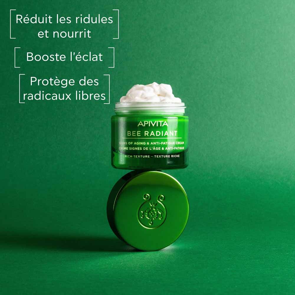 Apivita Bee Radiant Anti-Aging Anti-Fatigue Cream Texture Riche 50ml (1.69fl oz)