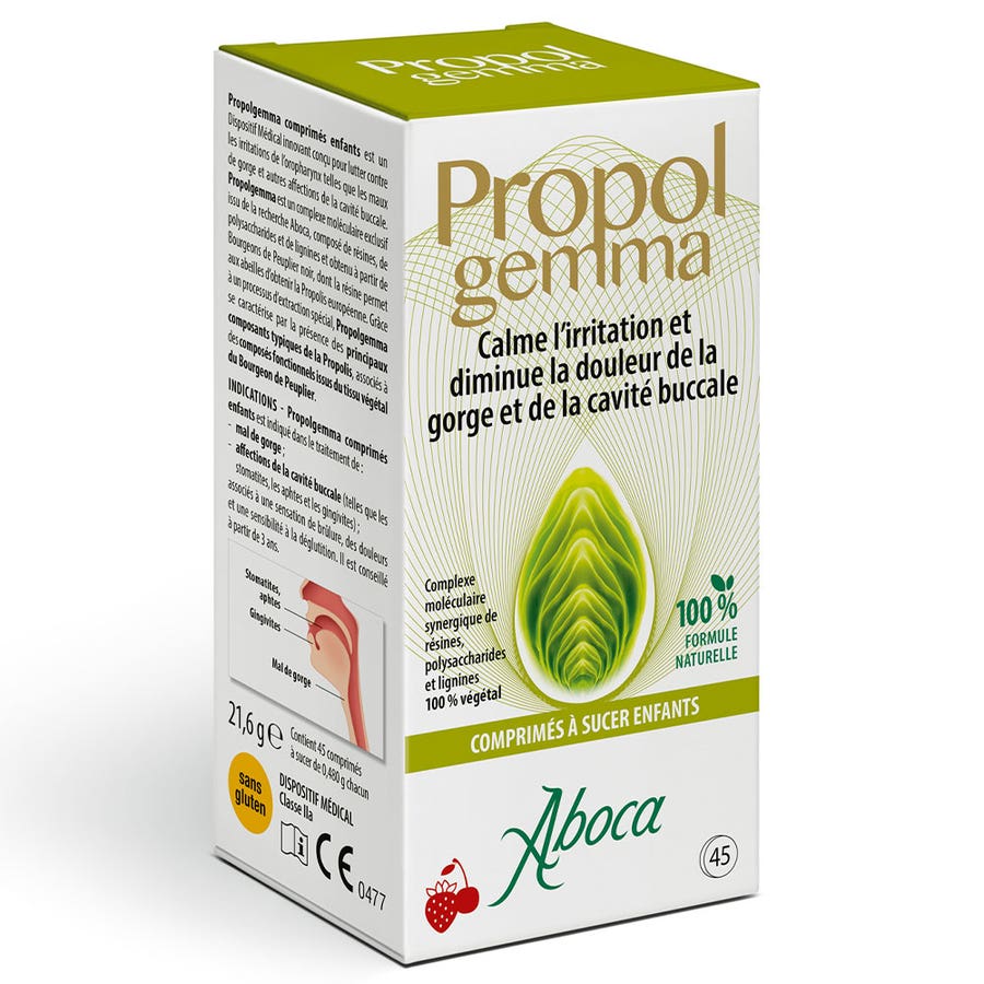 Aboca Propolgemma Children's Groge Sickness &amp; Oral Cavity 45 Sucking tablets