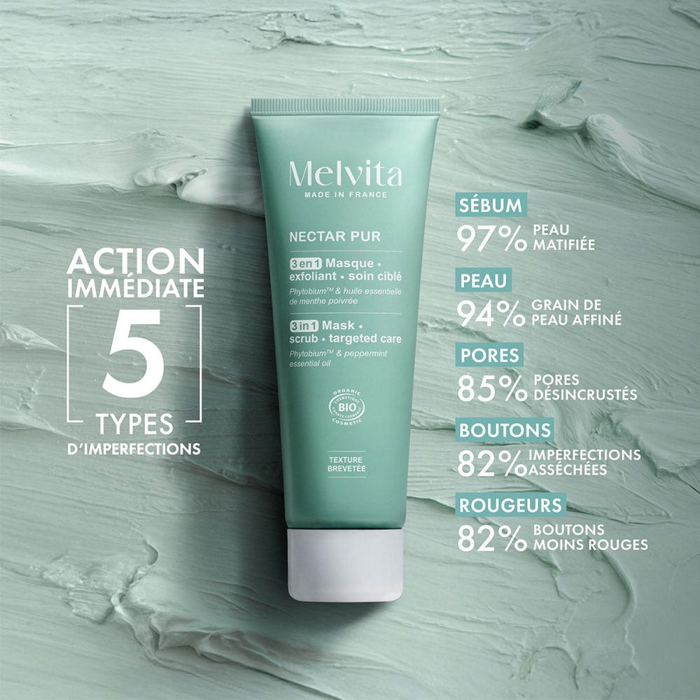 Melvita Nectar Pur Melvita Nectar Pur Masque Exfoliant Et Purifiant Bio 75 ml (2.54fl oz)