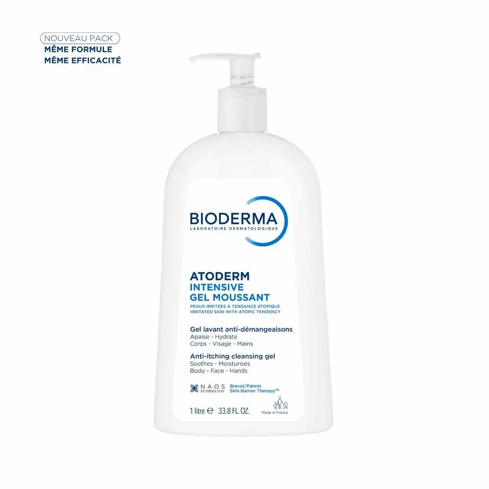 Bioderma Atoderm PP Moisturizing Oil Foaming Gel 500ml (16.90 fl oz) for Atopic Skin