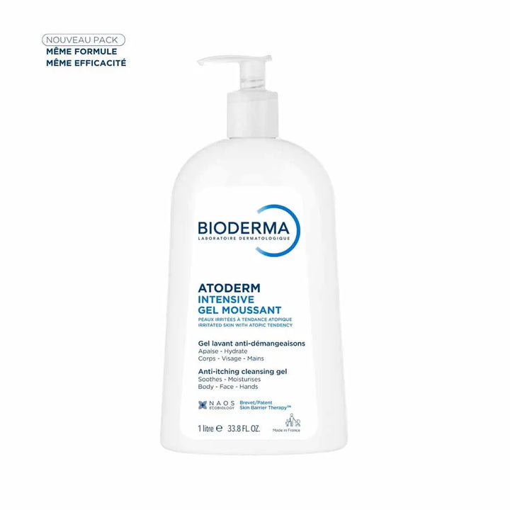 Bioderma Atoderm PP Moisturizing Oil Foaming Gel 500ml (16.90 fl oz) for Atopic Skin