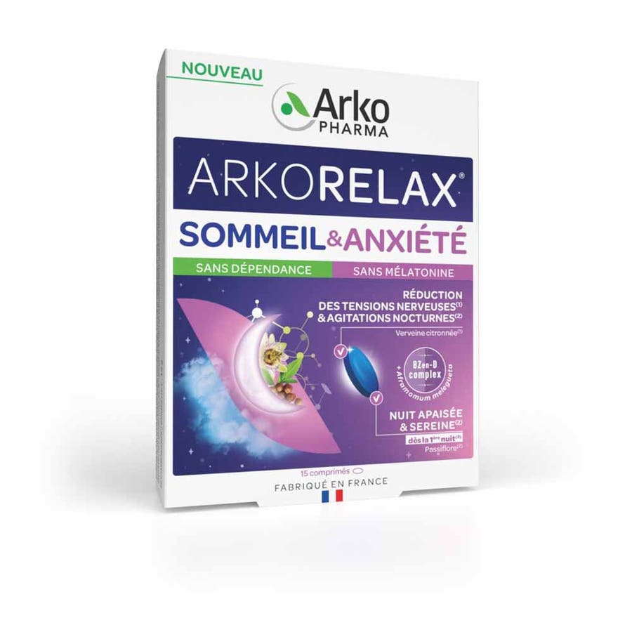 Arkopharma Arkorelax Sleep & Anxiety 15 tablets 300g (10.58 oz)