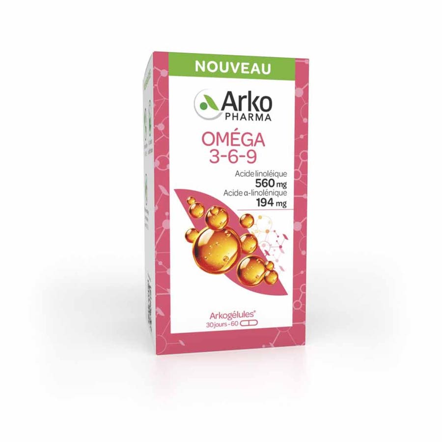 Arkopharma Arkocapsules Omegas 3-6-9 60 Capsules