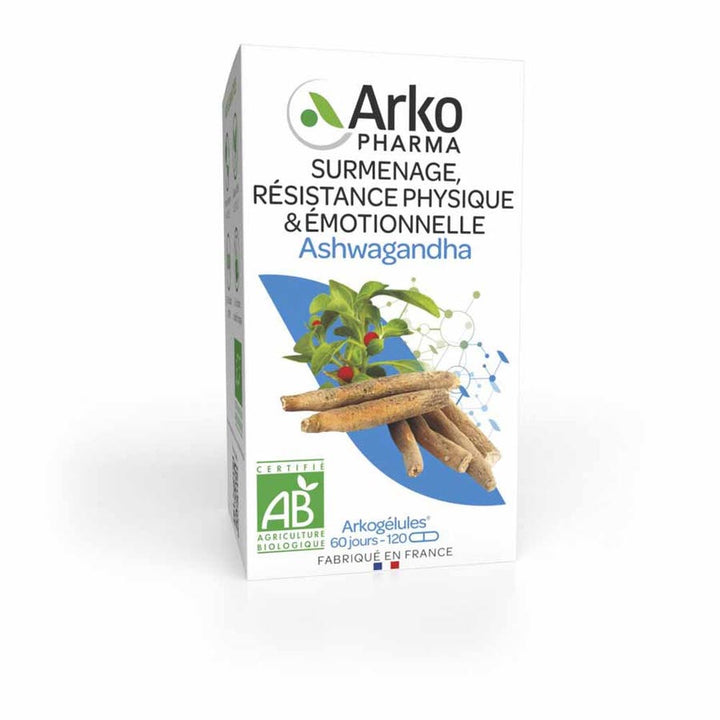 Arkopharma Arkocapsules Ashwagandha Bioes Overwork, Physical &amp; Emotional Resistance