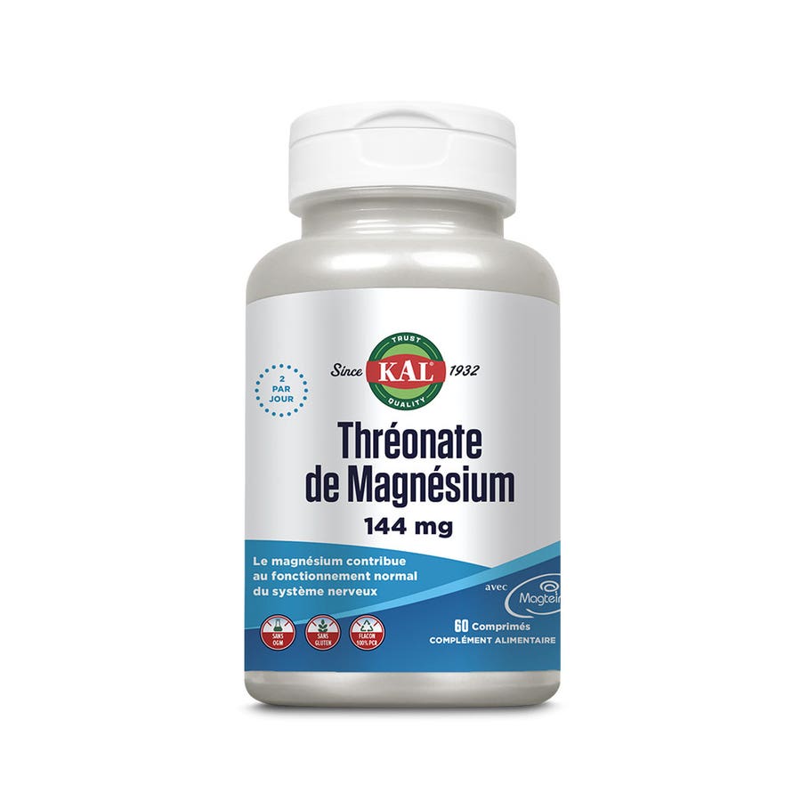 Kal Magnesium Threonate 144mg 60 Tablets