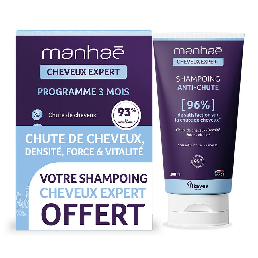 Manhaé Cap Expert 3 Months Programme + Shampoo 300g (10.58 oz)