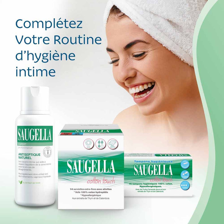 Saugella CottonTouch Cotton Touch Sanitary Towels 14towels x14