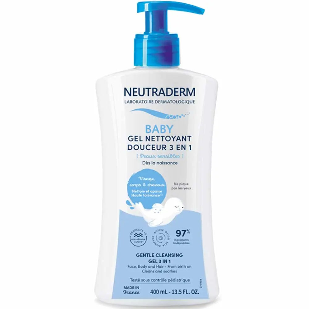 Neutraderm Baby Gentle Cleansing Gel 3-in-1 Sensitive skin 400ml (13.53fl oz)
