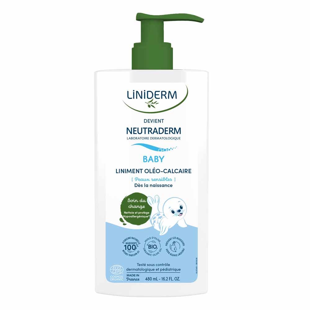Neutraderm Baby Olive Oil & Limewater Nappy Change Emulsion 480ml
