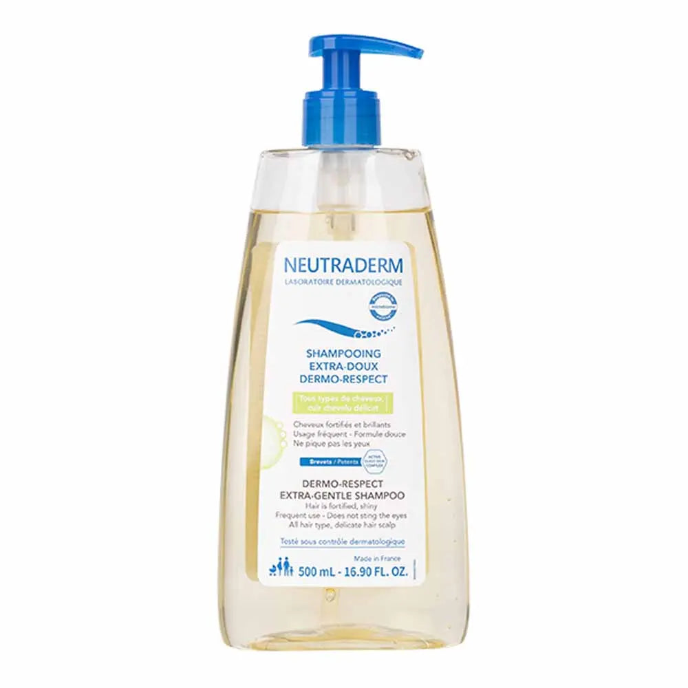 Neutraderm Extra Mild Shampoo Dermo Protect All Hair Types 500ml (16.90fl oz)