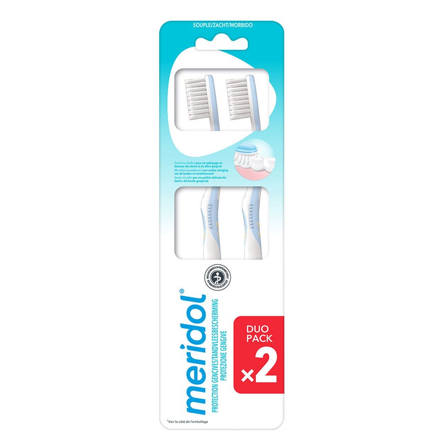 Meridol Soft Toothbrush for Fragile Gums DUO x2