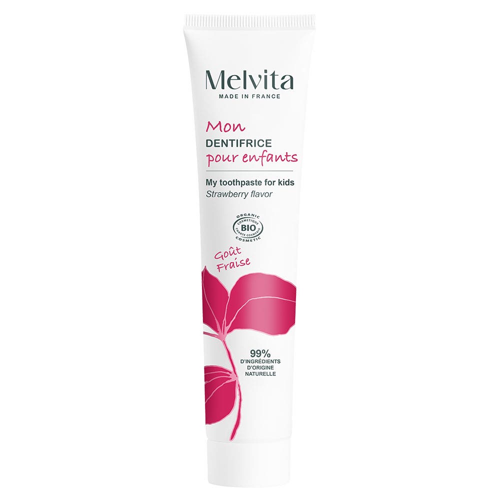 Melvita Children's organic toothpaste strawberry flavour 75 ml (2.54fl oz)