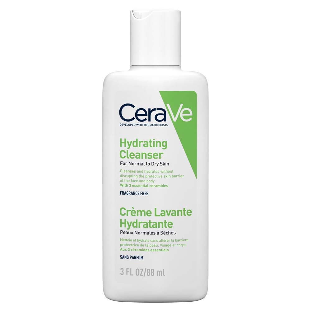 Cerave Hydrating Creamy Wash Face and Body for Dry to Very Dry Skin 88ml (2.98fl oz)