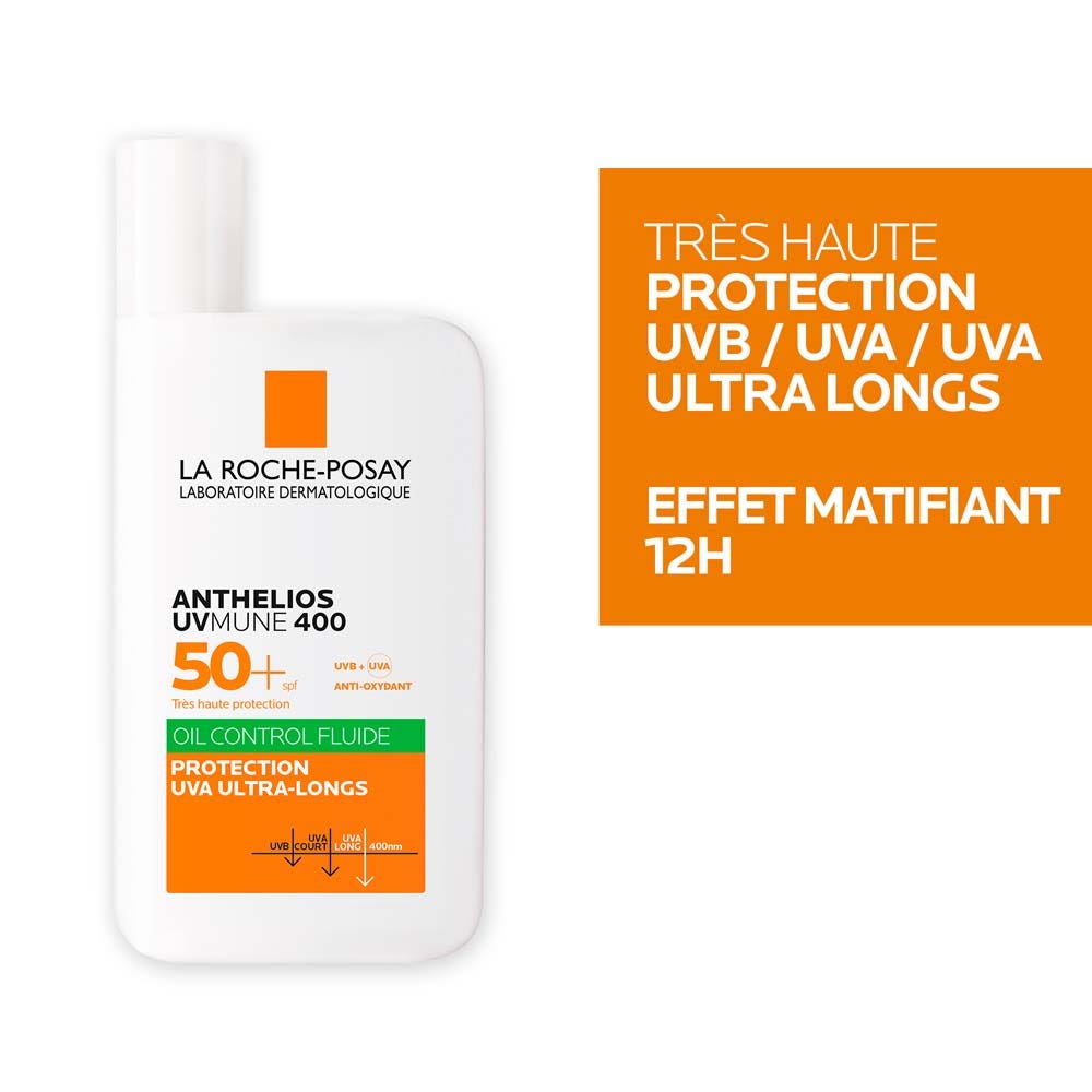 La Roche-Posay Anthelios Uvmune 400 Fluide de commande d'huile SPF50 + 50 ml (1,7 fl oz)