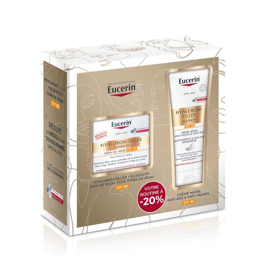 Eucerin Giftboxes Eucerin Hyaluron-Filler + Elasticity Day Care SPF30 + Anti-Ageing Hands Cream SPF30 125ml (4.23 fl oz)