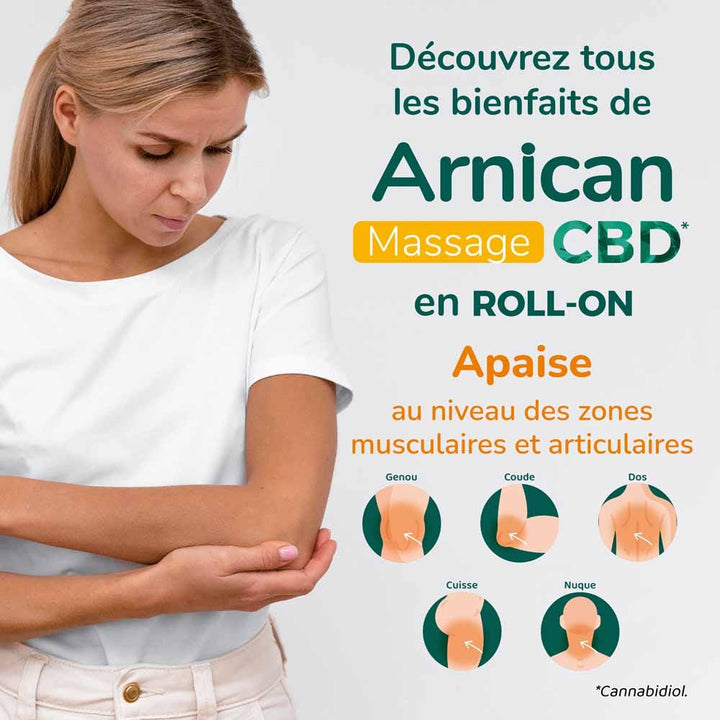 Arnican CBD Massaging Roll-On Soothing & Relaxing 50ml (1.69fl oz)