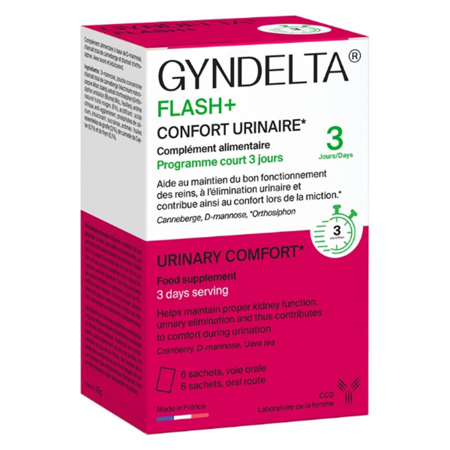 Ccd Gyndelta Flash+ Urinary comfort x6 bags 300g (10.58 oz)