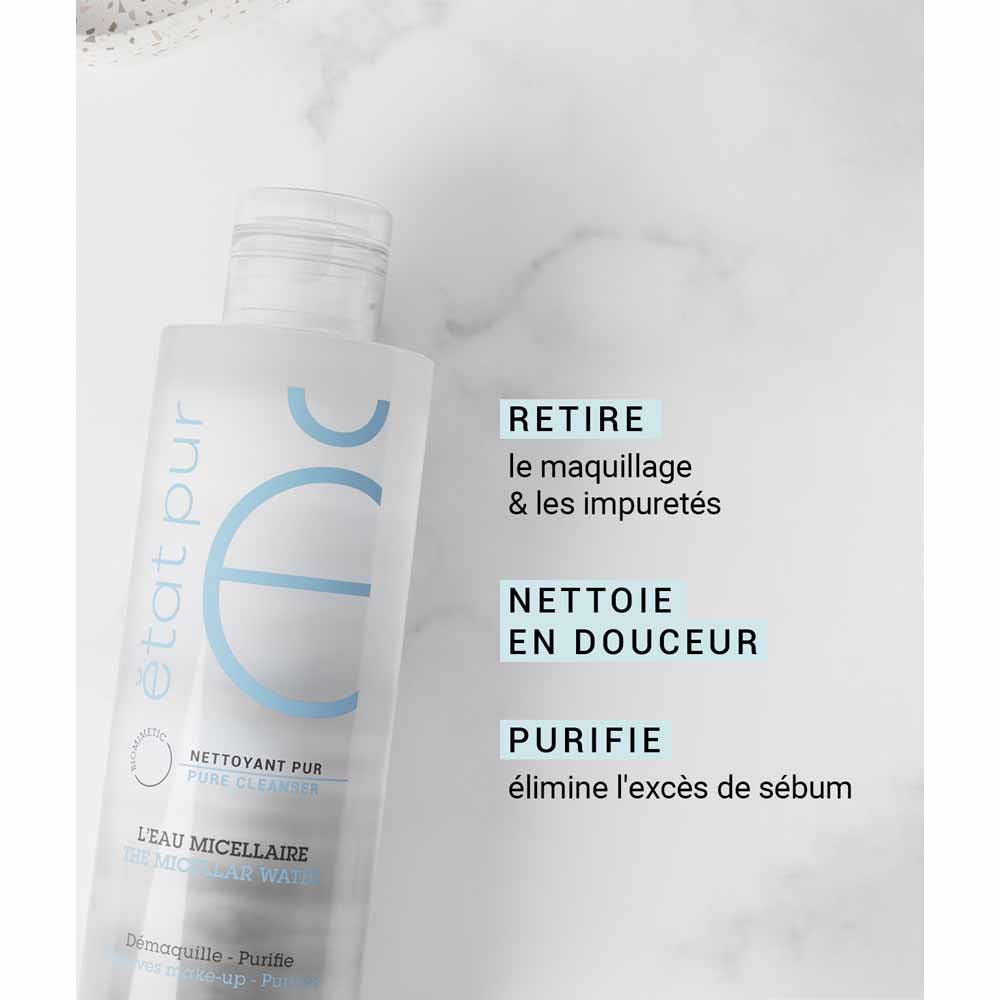Etat Pur Pure cleansers Micellar Purifying Cleansing Water Face And Eyes Peaux Mixtes à Grasses 200ml (6.76fl oz)