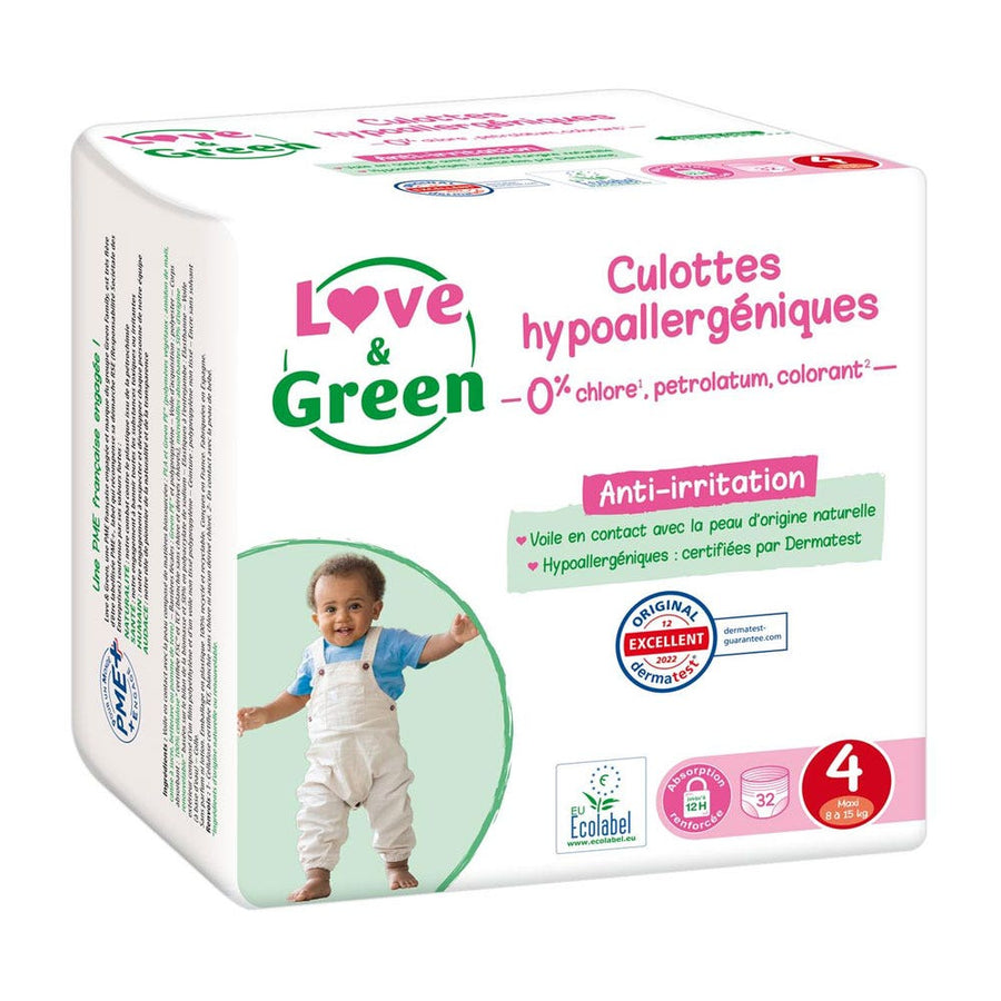 Love&Green Hypoallergenic Diapers Size 4 8-15kg x32