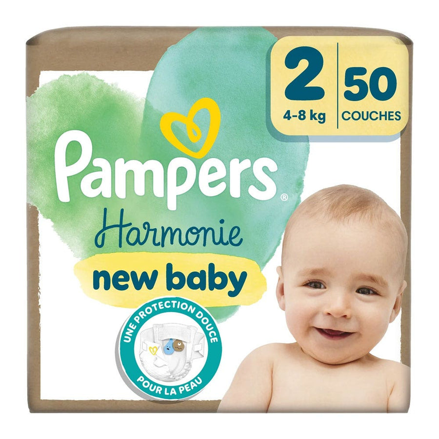 Pampers Harmonie Hypoallergenic Diapers Size 2 4-8kg x50