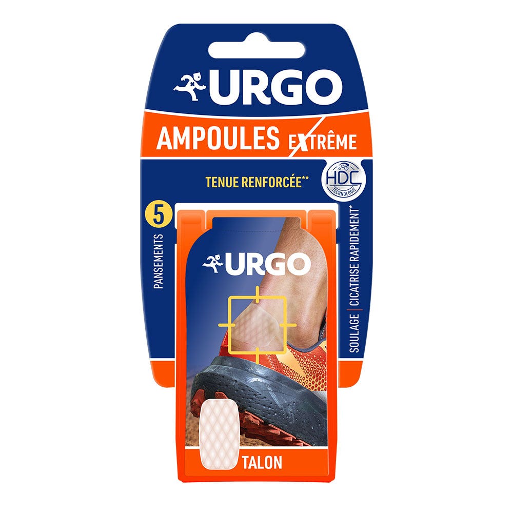 Urgo Extreme Heel Ampulas Plasters 6.8x4.2cm x5