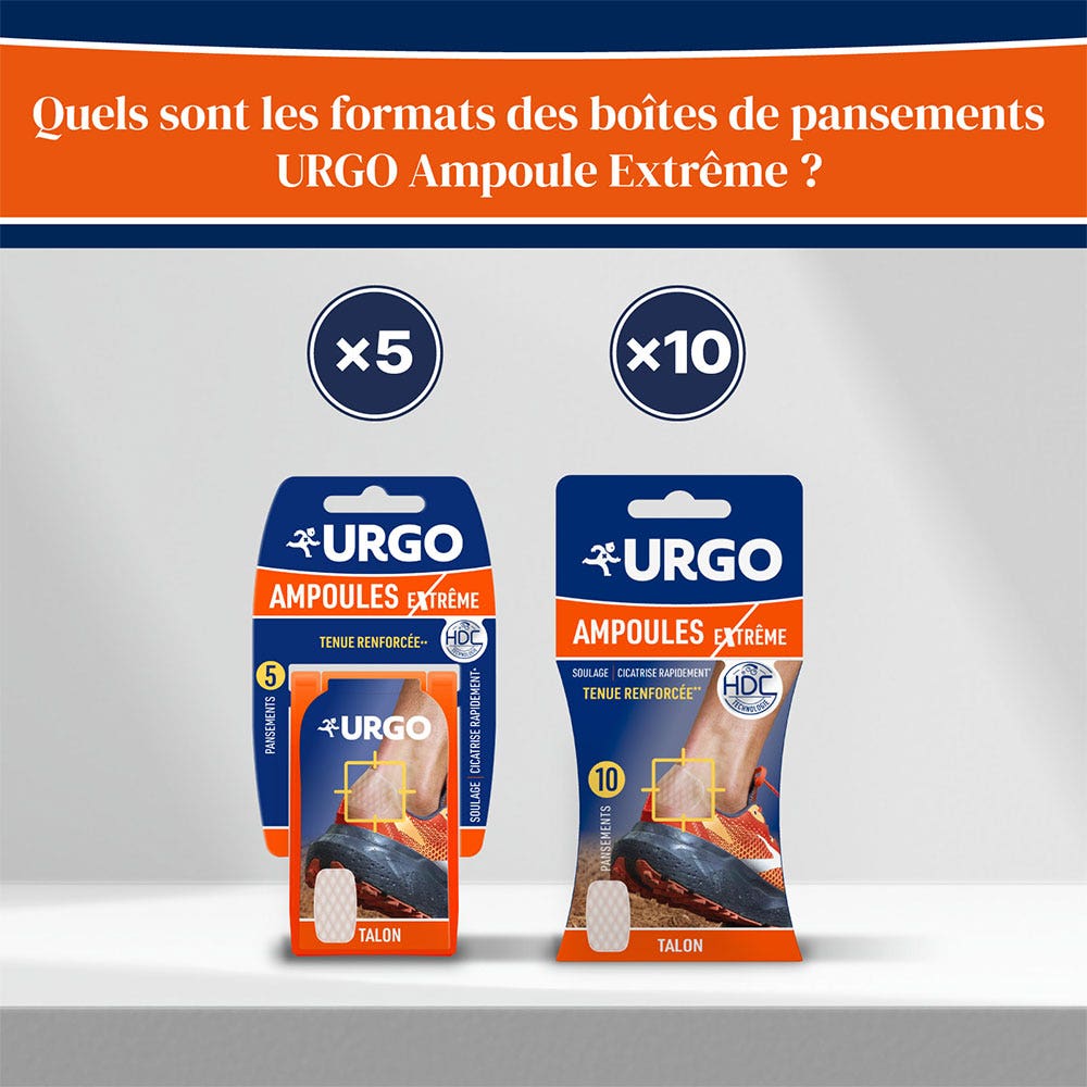 Urgo Extreme Heel Ampulas Plasters 6.8x4.2cm x5