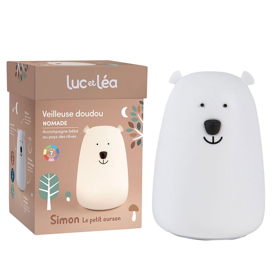 Luc Et Lea Teddy Bear Nightlight Giftboxes 300g (10.58 oz)