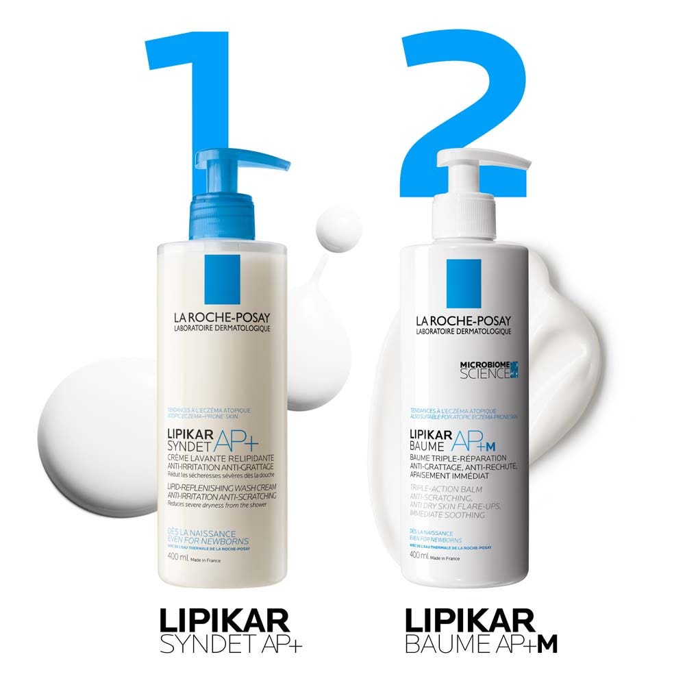La Roche-Posay Lipikar Relipid+ Cleansing Cream and Refill Dry Skin or Skin with a Tendency to Atopic Eczema 2x400ml (13.53fl oz)