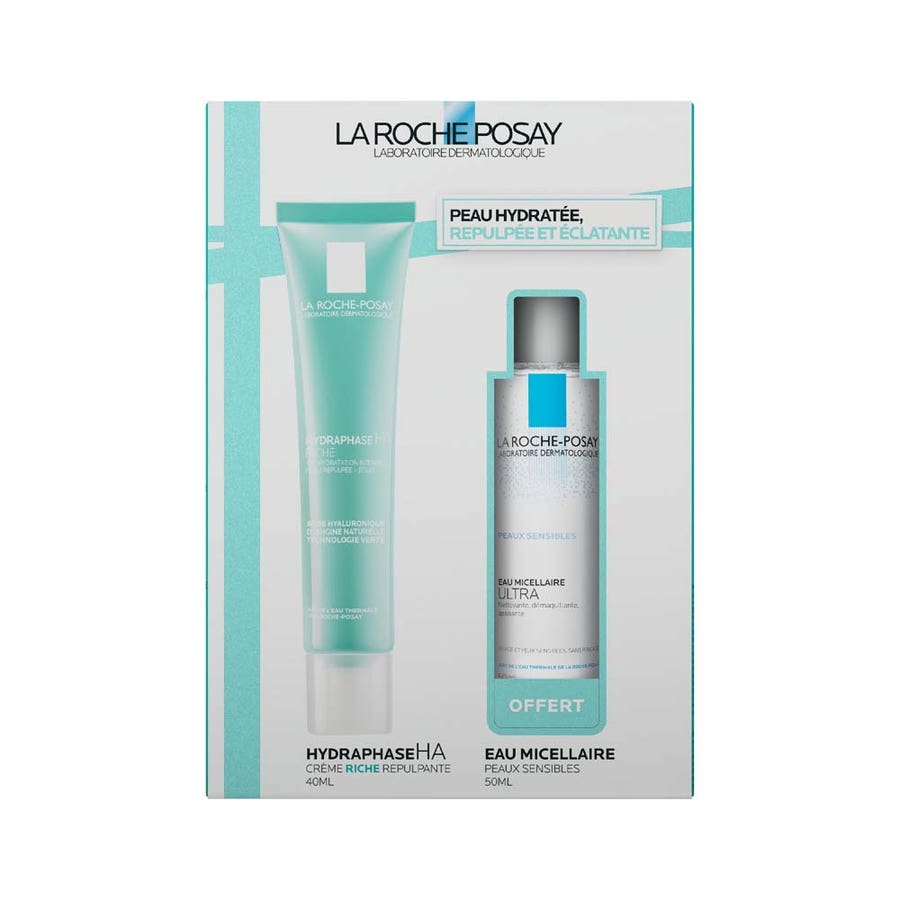 La Roche-Posay Hydraphase Giftboxes Hydraphase HA Riche + Micellar Water for Sensitive Skin 300g (10.58 oz)