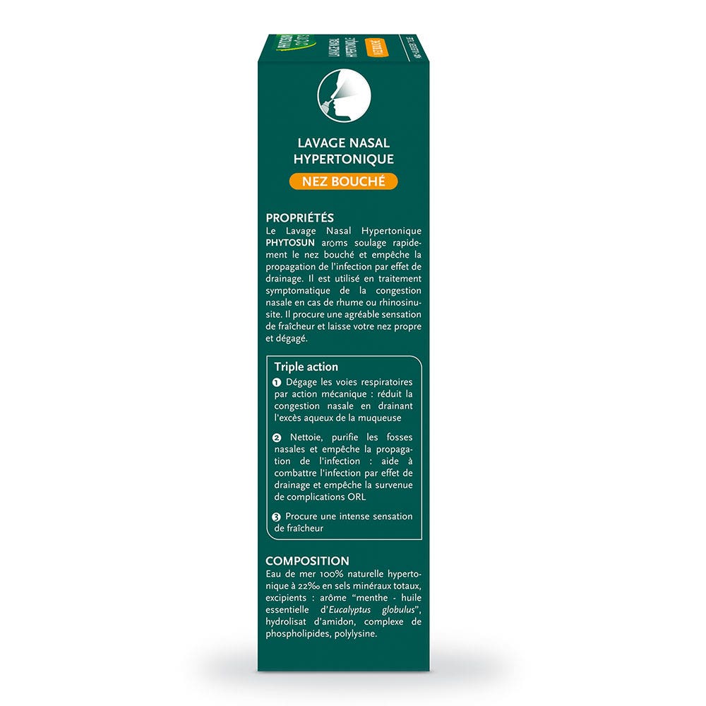 Phytosun Aroms Hypertonic nasal wash spray for nose and throat 100ml (3.38fl oz)