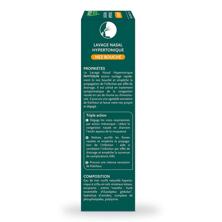 Phytosun Aroms Hypertonic nasal wash spray for nose and throat 100ml (3.38fl oz)