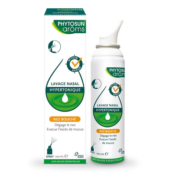 Phytosun Aroms Hypertonic nasal wash spray for nose and throat 100ml (3.38fl oz)