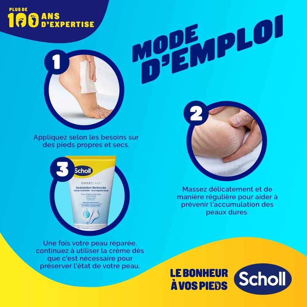 Scholl Expert Care Intensive hydration foot cream dry skin 150 ml (5.07fl oz)