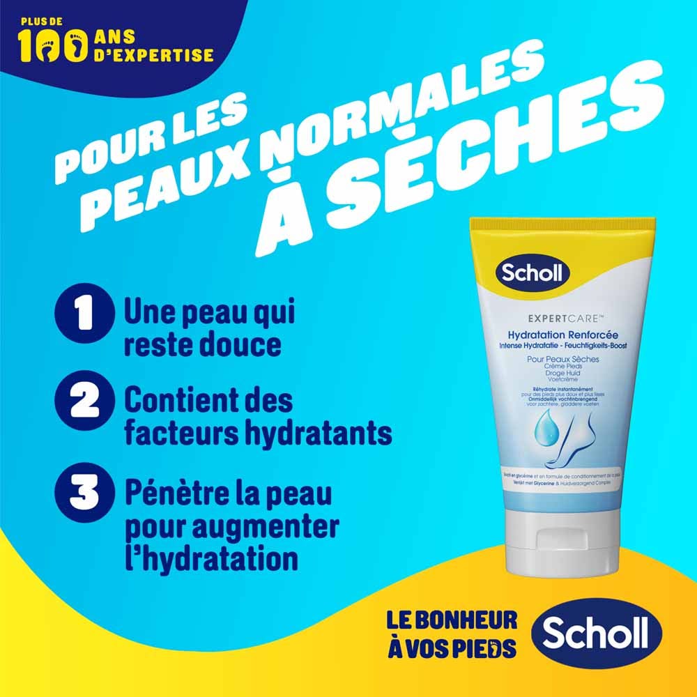 Scholl Expert Care Intensive hydration foot cream dry skin 150 ml (5.07fl oz)