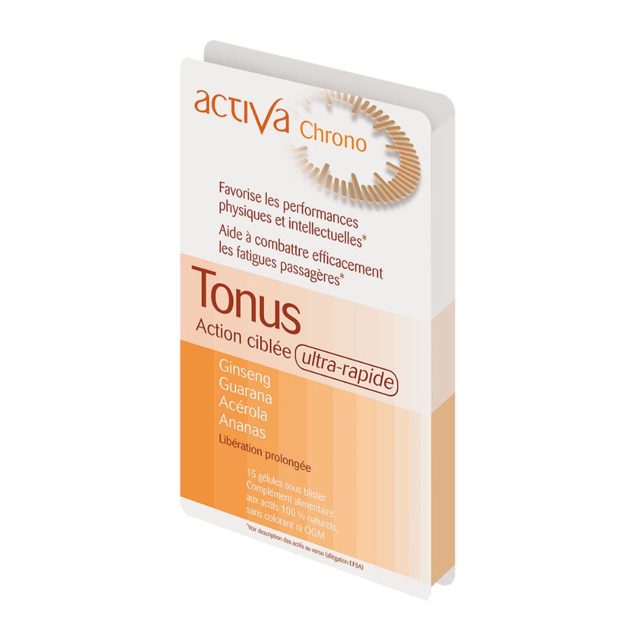 Activa Chrono Tonus Action ciblée Ultra-rapide 15 gélules 300g (10.58 oz)