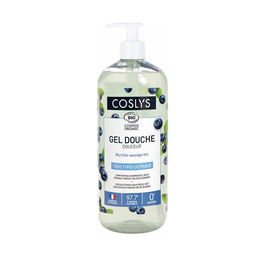 Coslys Body Organic Wild Blueberry Gentle Shower Gel All Skin Types 1L (33.81 fl oz)